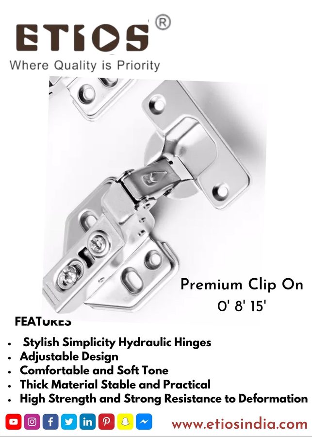 MS Premium Clip-On (8°) — ETIOS wholesale hardware