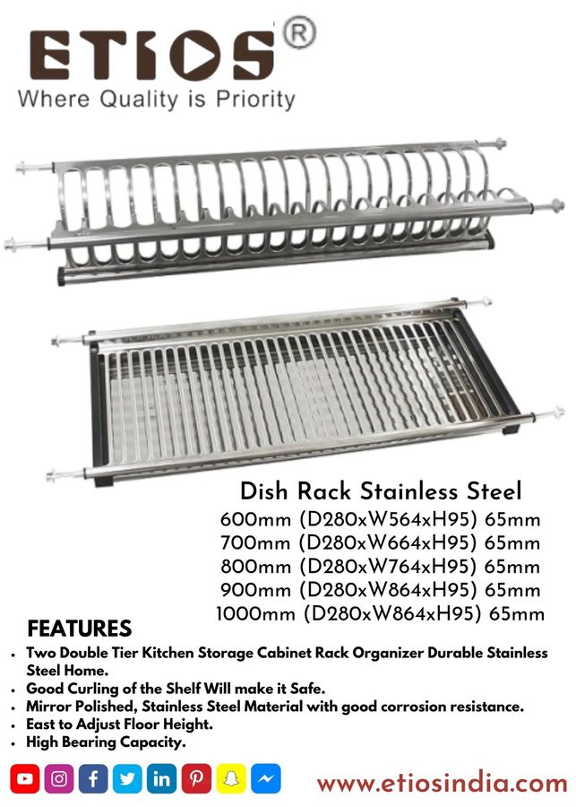 Dish Rack (Stainless Steel) — ETIOS wholesale hardware