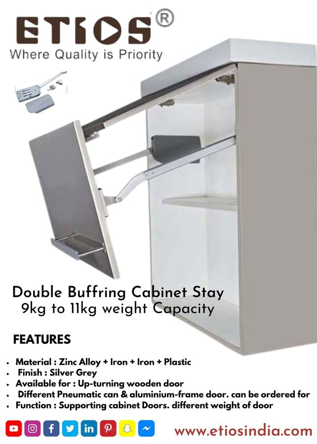 Double-Buffering Cabinet Stay — ETIOS wholesale hardware