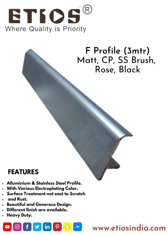 F-Profile 35 / 40 mm — ETIOS wholesale hardware