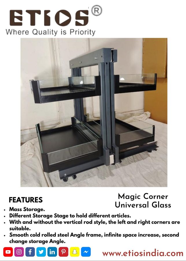 Glass Magic Corner Universal — ETIOS wholesale hardware