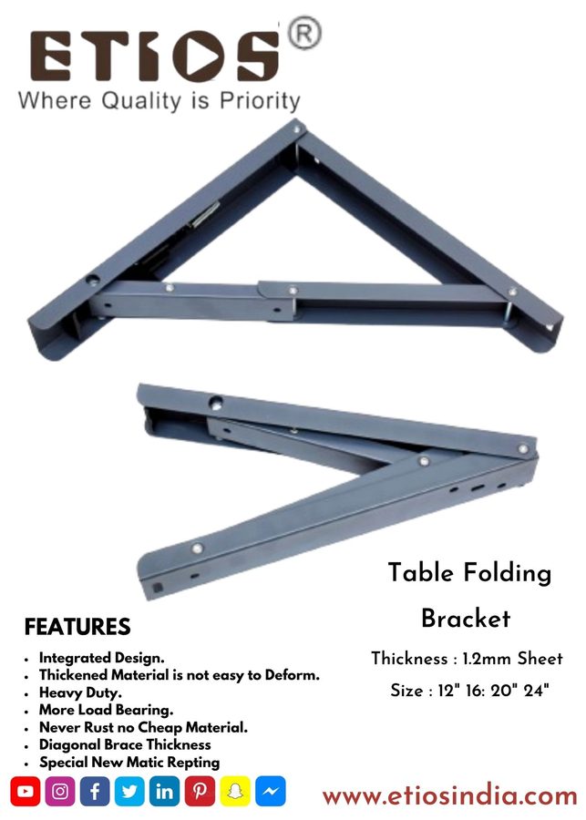 Table Folding Bracket — ETIOS wholesale hardware