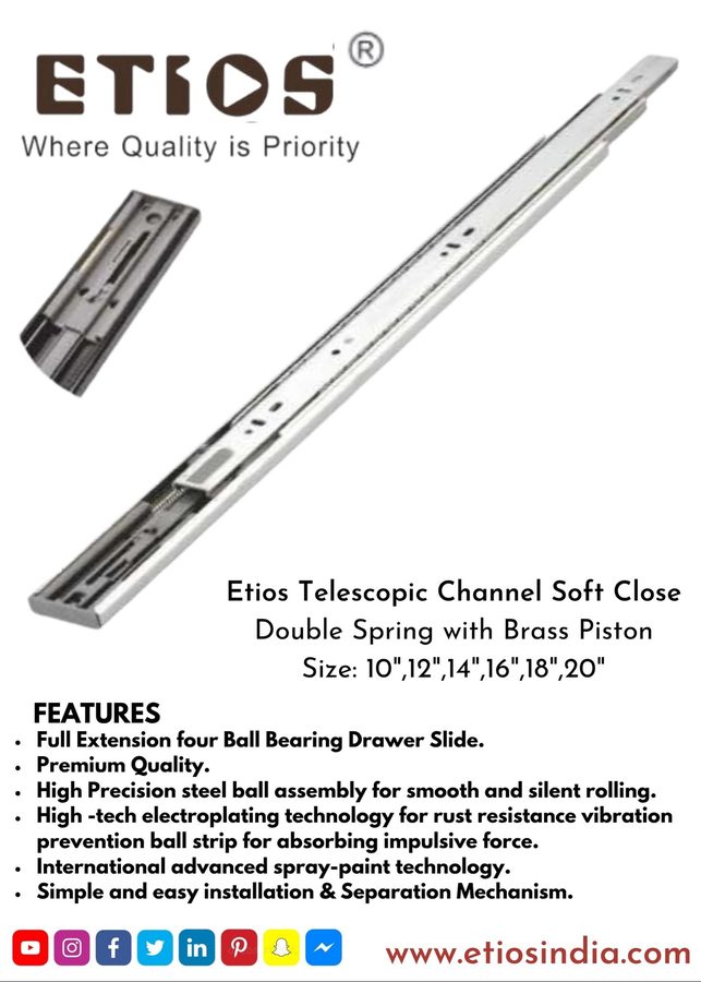 MS Brass Cylinder Soft-Close — ETIOS wholesale hardware