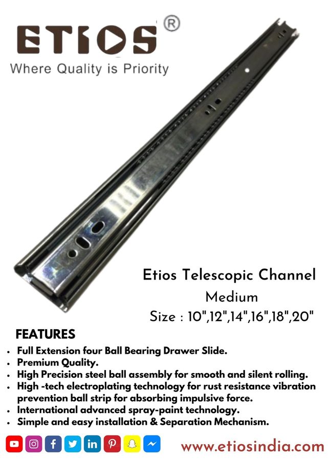 Imported Telescopic Channel — ETIOS wholesale hardware