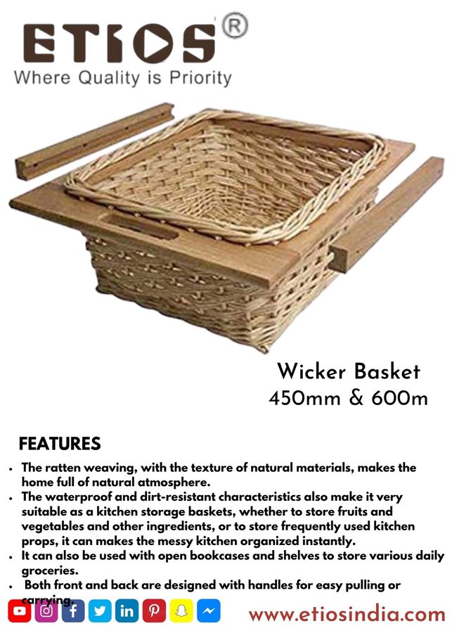 Wicker Basket — Polish — ETIOS wholesale hardware